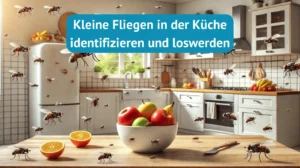 Kleine Fliegen in der Küche