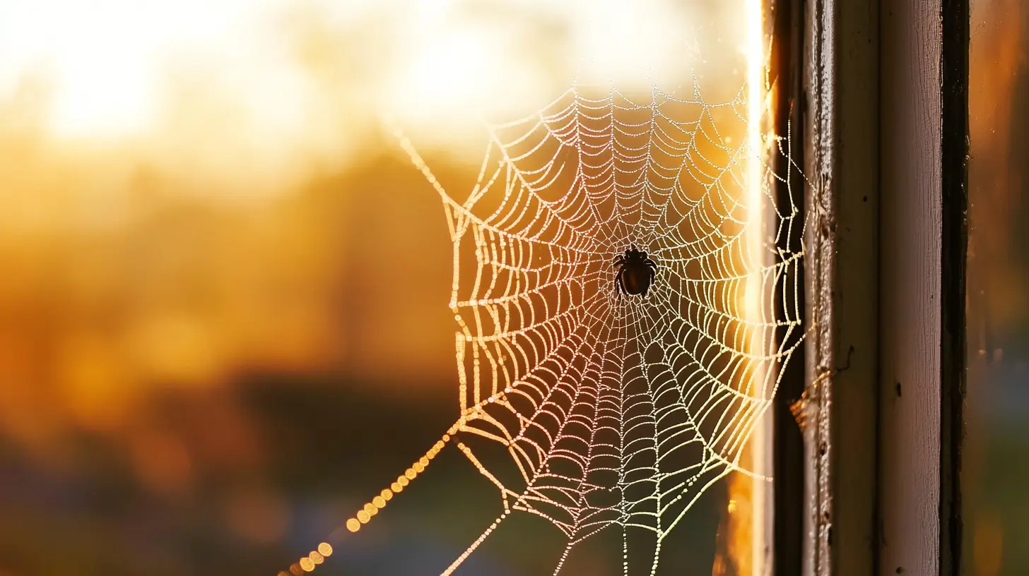 Spinnen am Fenster loswerden