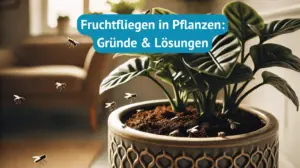 Fruchtfliegen in Pflanzen loswerden