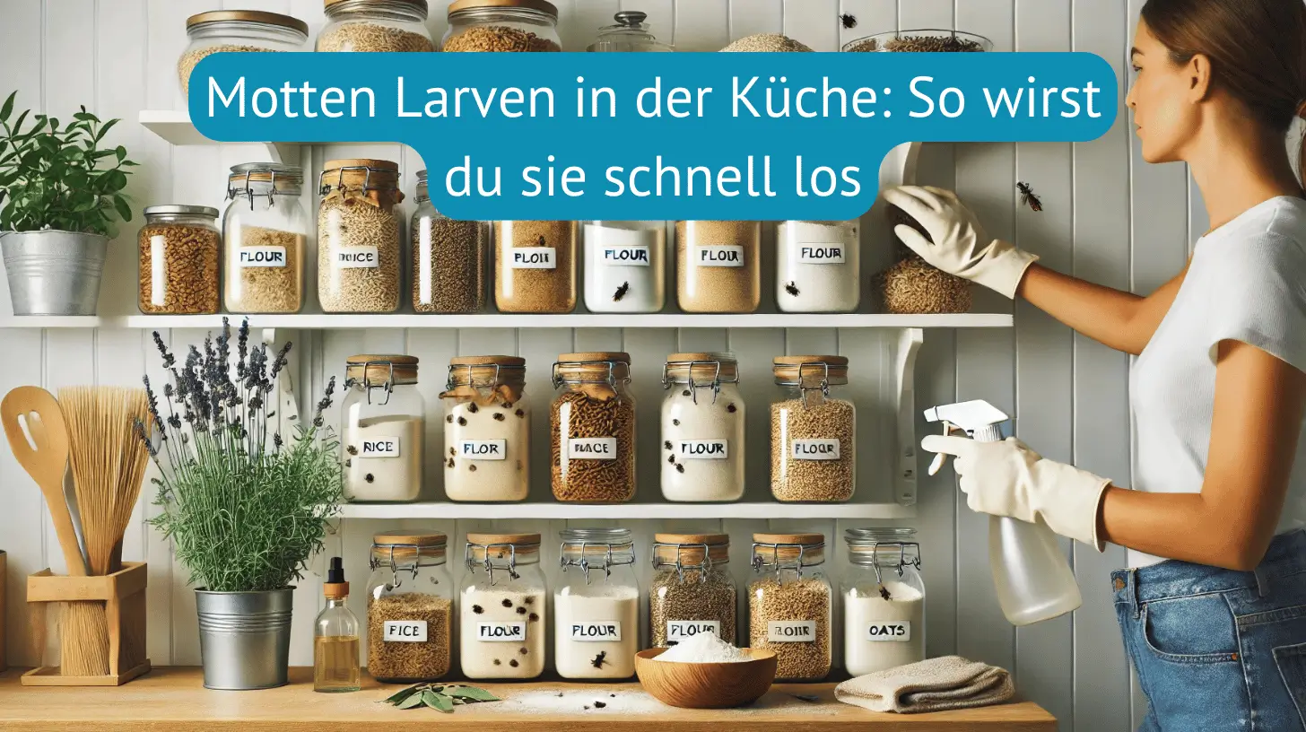 Motten Larven in der Küche